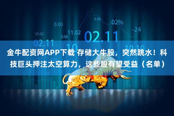 金牛配资网APP下载 存储大牛股，突然跳水！科技巨头押注太空算力，这些股有望受益（名单）