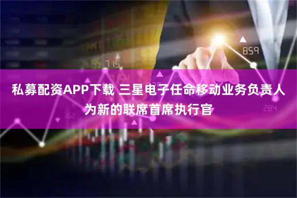 私募配资APP下载 三星电子任命移动业务负责人为新的联席首席执行官